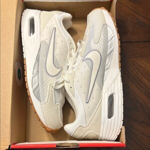 Nike Cream and White Air Max Solo Sneakers with Gum Outsole